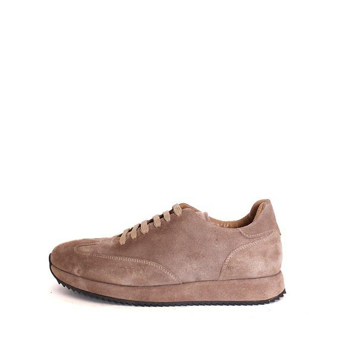 Hudsハッズ ベージュ グレー レザースニーカー スエードレザー Hudsbg Loop Shoes Shop 通販 Yahoo ショッピング