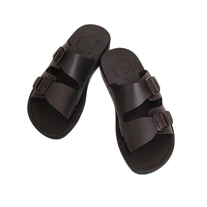 メンズ Jerusalem Sandalsエルサレムサンダル 108 ブラック レザー 