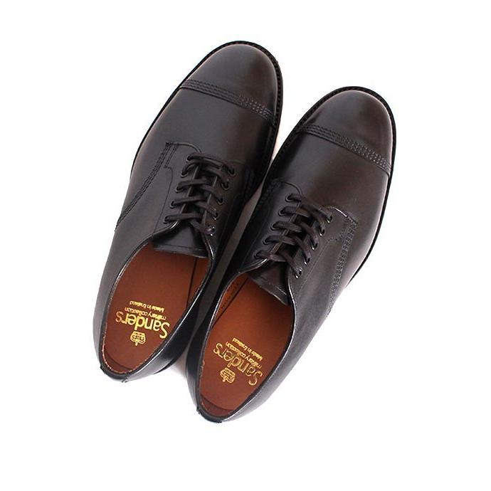 SANDERS 再入荷済 別注素材 SANDERS サンダース 1128 ブラック SANDERS 再入荷済 別注素材 SANDERS サンダース 1128 ブラック