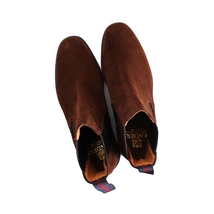 SANDERS（サンダース） 2056 ダークブラウン(POLO SNUFF) サイドゴア