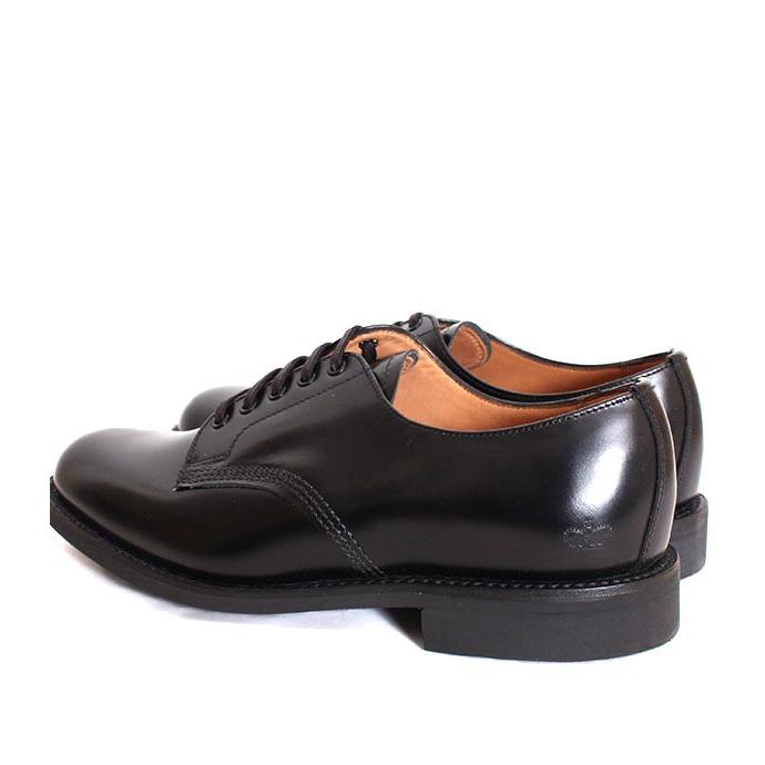 レディース　SANDERS サンダース 2247 ブラック オフィサーシューズ プレーントゥ オックスフォードシューズ ポリッシュレザー | SANDERS | 07