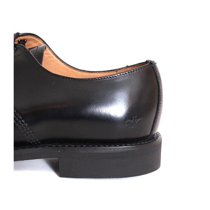 レディース　SANDERS サンダース 2247 ブラック オフィサーシューズ プレーントゥ オックスフォードシューズ ポリッシュレザー | SANDERS | 08