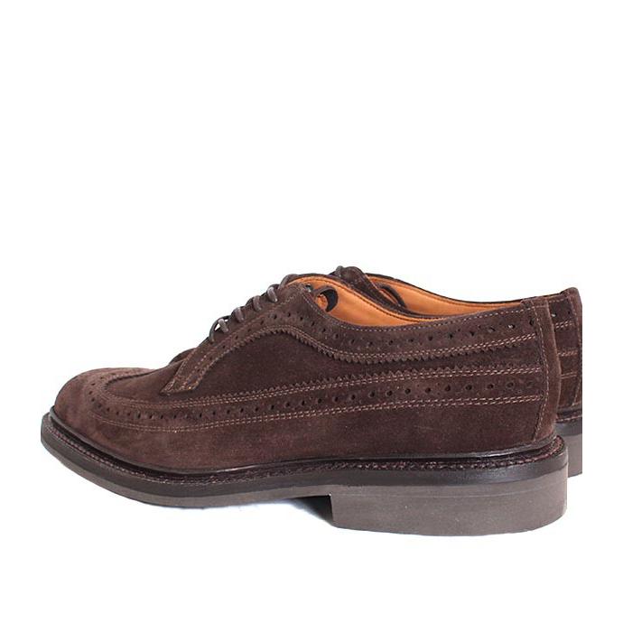 【SANDERS】ウィングチップシューズ UK8.5 SANDERS（サンダース） 別注モデル 2714 ブラウン ウィングチップ