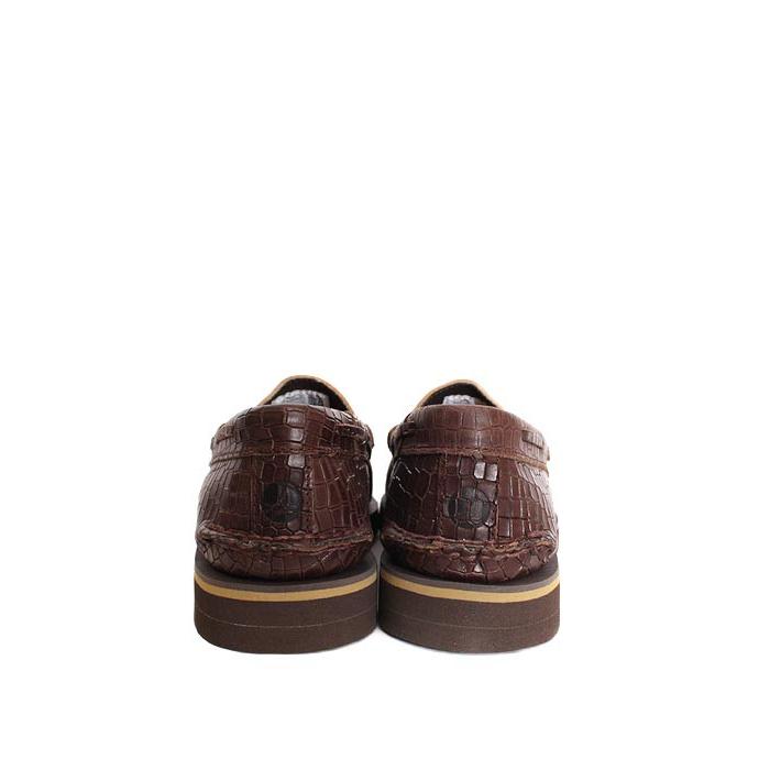 SPERRYスペリー ST25454 ブラウン×アイボリーベージュ ローファー
