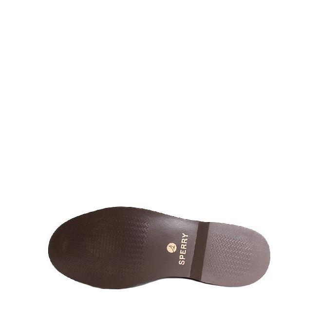 SPERRYスペリー　ST25454　ブラウン×アイボリーベージュ　ローファー　コインローファー　型押しレザー |  | 02