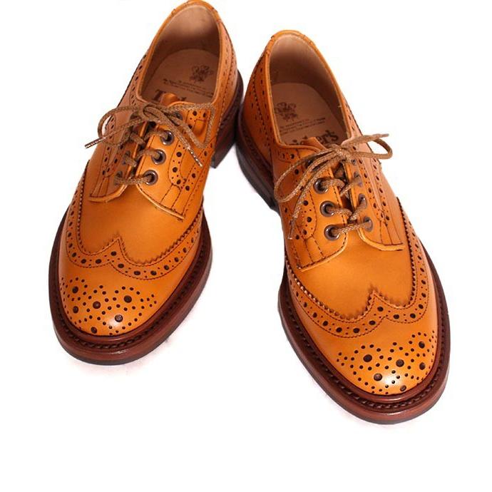 Tricker's トリッカーズ M5633 バートン カントリーシューズ ウィングチップ エイコーンアンティーク ダイナイトソール スムースレザーの画像