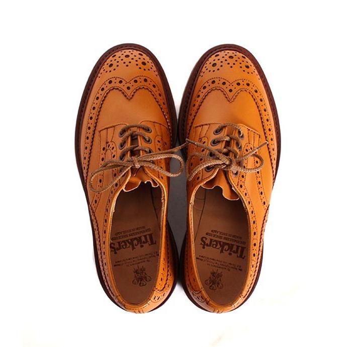 Tricker's トリッカーズ M5633 バートン カントリーシューズ ウィングチップ エイコーンアンティーク ダイナイトソール スムースレザーの画像