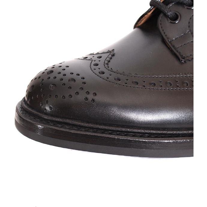 Tricker's トリッカーズ M5633 バートン カントリーシューズ ウィングチップ ブラック ダイナイトソール スムースレザーの画像