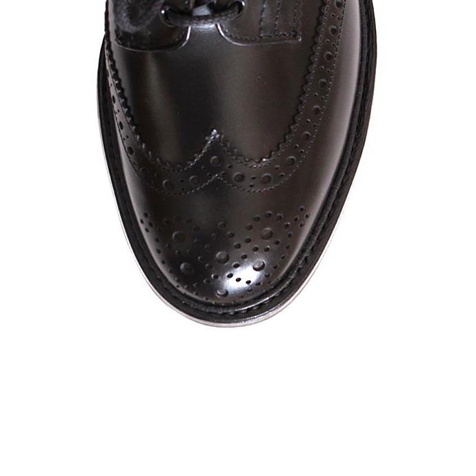 Tricker's トリッカーズ M5633 バートン カントリーシューズ ウィングチップ ブラック ダイナイトソール スムースレザーの画像