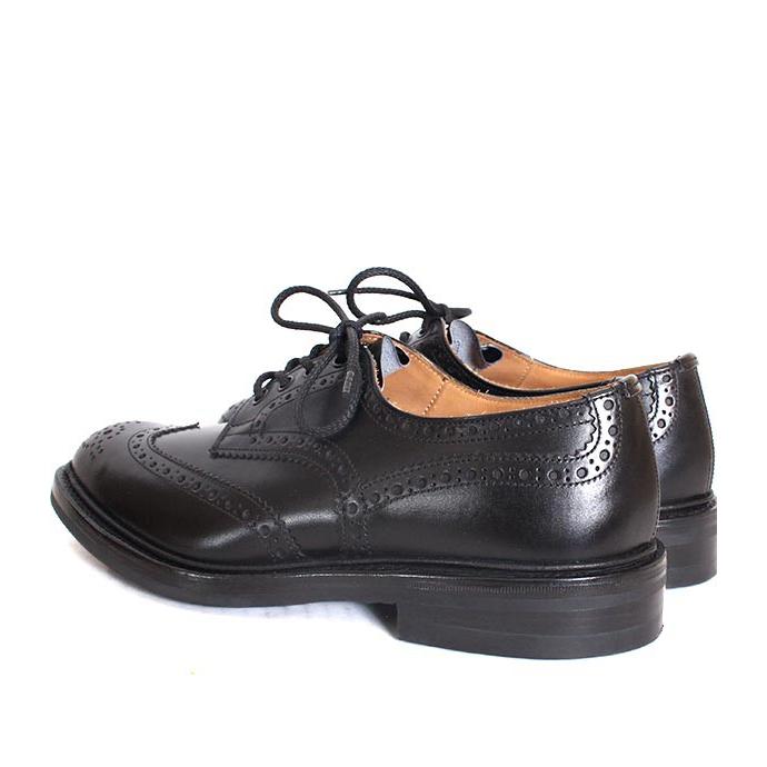 Tricker's トリッカーズ M5633 バートン カントリーシューズ ウィングチップ ブラック ダイナイトソール スムースレザーの画像