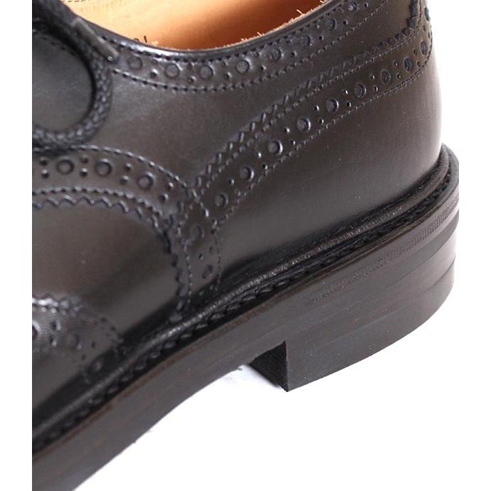 Tricker's トリッカーズ M5633 バートン カントリーシューズ ウィングチップ ブラック ダイナイトソール スムースレザーの画像