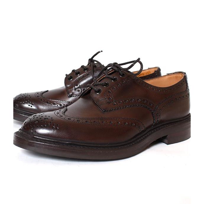 Tricker's トリッカーズ M5633 バートン カントリーシューズ ウィングチップ エスプレッソ（ダークブラウン） ダイナイトソール スムースレザーの画像