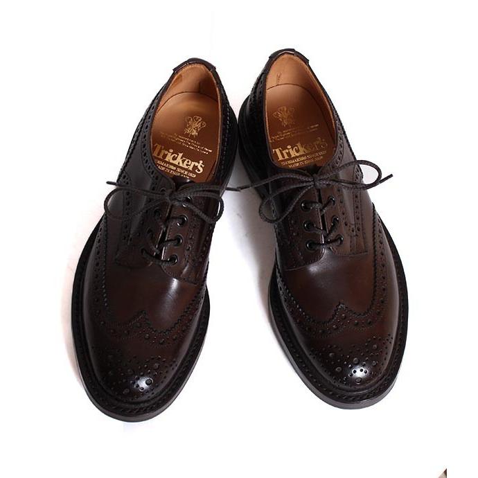 Tricker's トリッカーズ M5633 バートン カントリーシューズ ウィングチップ エスプレッソ（ダークブラウン） ダイナイトソール スムースレザーの画像