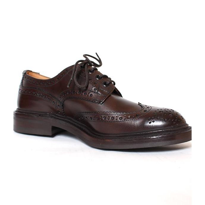 Tricker's トリッカーズ M5633 バートン カントリーシューズ ウィングチップ エスプレッソ（ダークブラウン） ダイナイトソール スムースレザーの画像