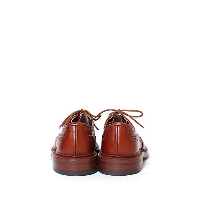 Tricker's トリッカーズ M5633 バートン カントリーシューズ ウィングチップ マローン（ブラウン） ダイナイトソール スムースレザーの画像
