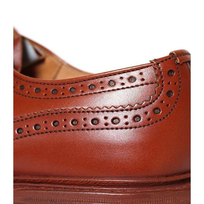 Tricker's トリッカーズ M5633 バートン カントリーシューズ ウィングチップ マローン（ブラウン） ダイナイトソール スムースレザーの画像