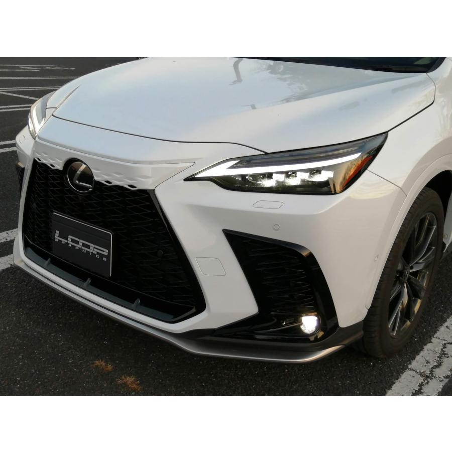 ※未塗装品※ ループグラフィクス アレックスグリル LEXUS NX F SPORT AZ20型専用 NEW RXタイプフロントグリルカバー ...