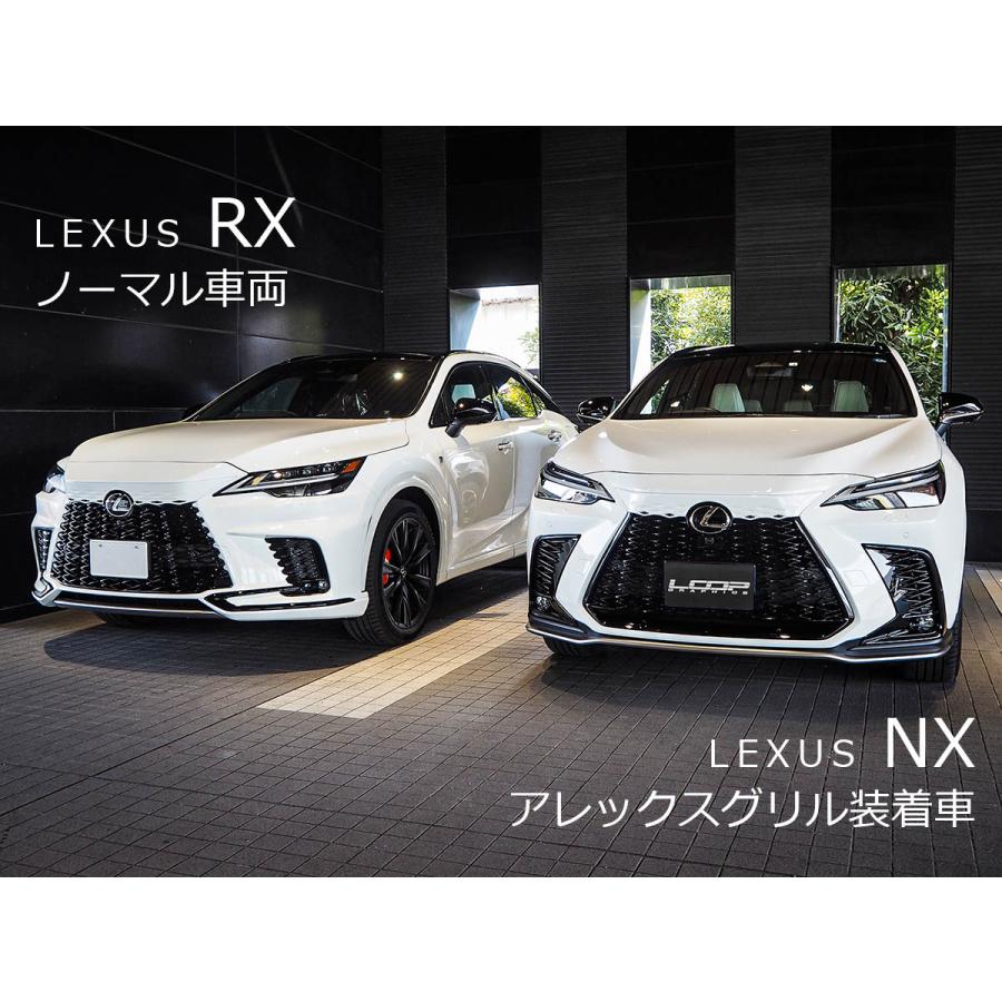 アレックスグリル LEXUS NX F SPORT 20系専用 純正ボディカラー近似色塗装済品 ■ NEW RXタイプ フロントグリルカバー ループグラフィクス |  | 09
