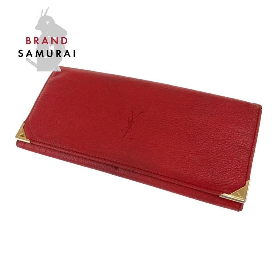 お洒落無限大 Yves Saint Laurent イヴ サンローラン ヴィンテージ Ysl レッド レザー 長財布 札入れ レディース 中古 Brand Samurai 通販 Yahoo ショッピング 数量限定 Skylanceronline Com