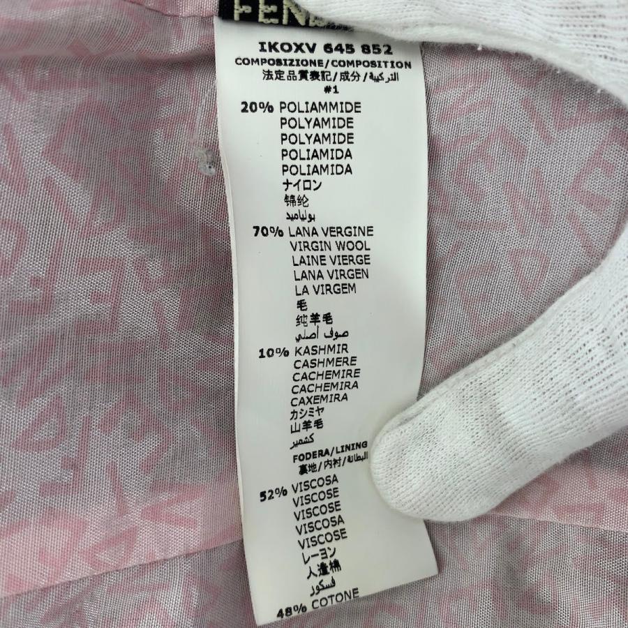 美品 FENDI フェンディ サイズ表記12 ブラック ウール/レーヨン ピーコート フリルコート セミロングコート ハーフコート キッズ 102260 | FENDI | 08