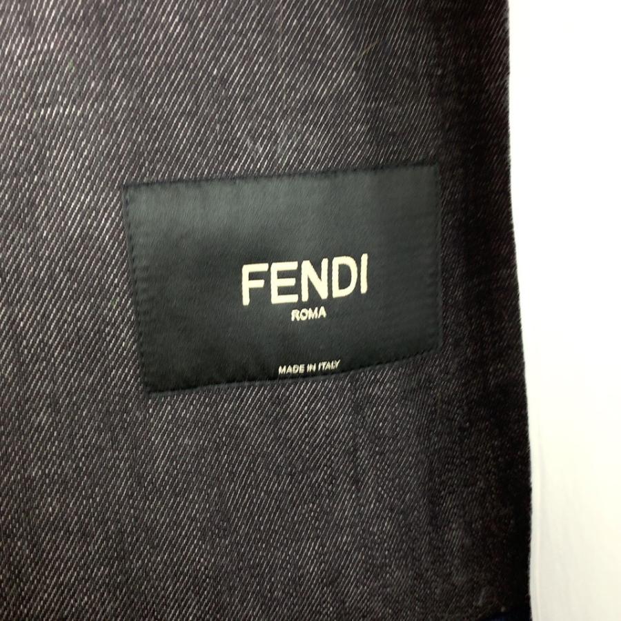 FENDI（フェンディ） 超美品 コーティングデニム ネイビー 紺色 デニム