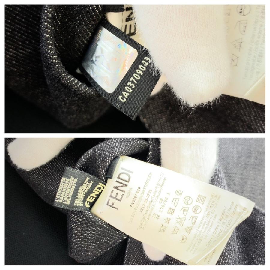 FENDI（フェンディ） 超美品 コーティングデニム ネイビー 紺色 デニム