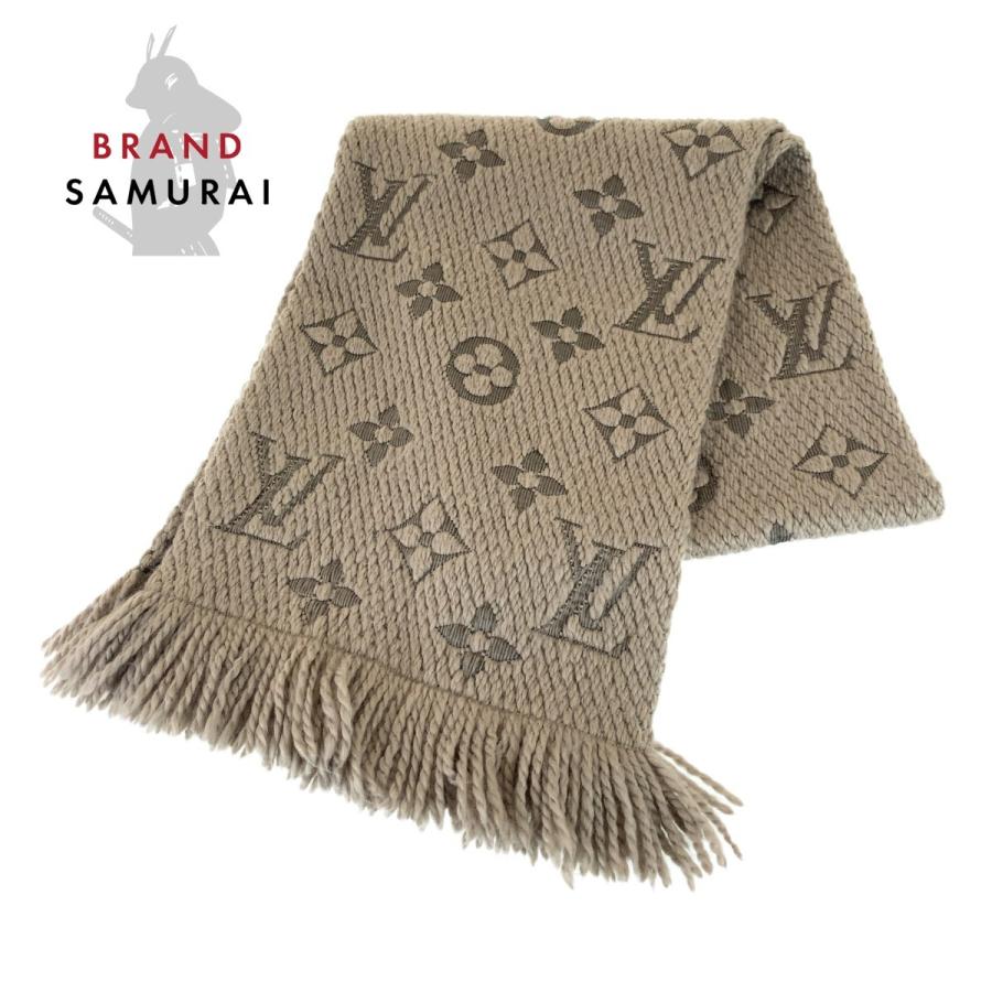 決算特価 送料無料 Louis Vuitton ルイヴィトン エシャルプ ロゴマニア グレー グリペルル ウール シルク Mr0195 M マフラー レディース 中古 見つけた人ラッキー Www Skylanceronline Com