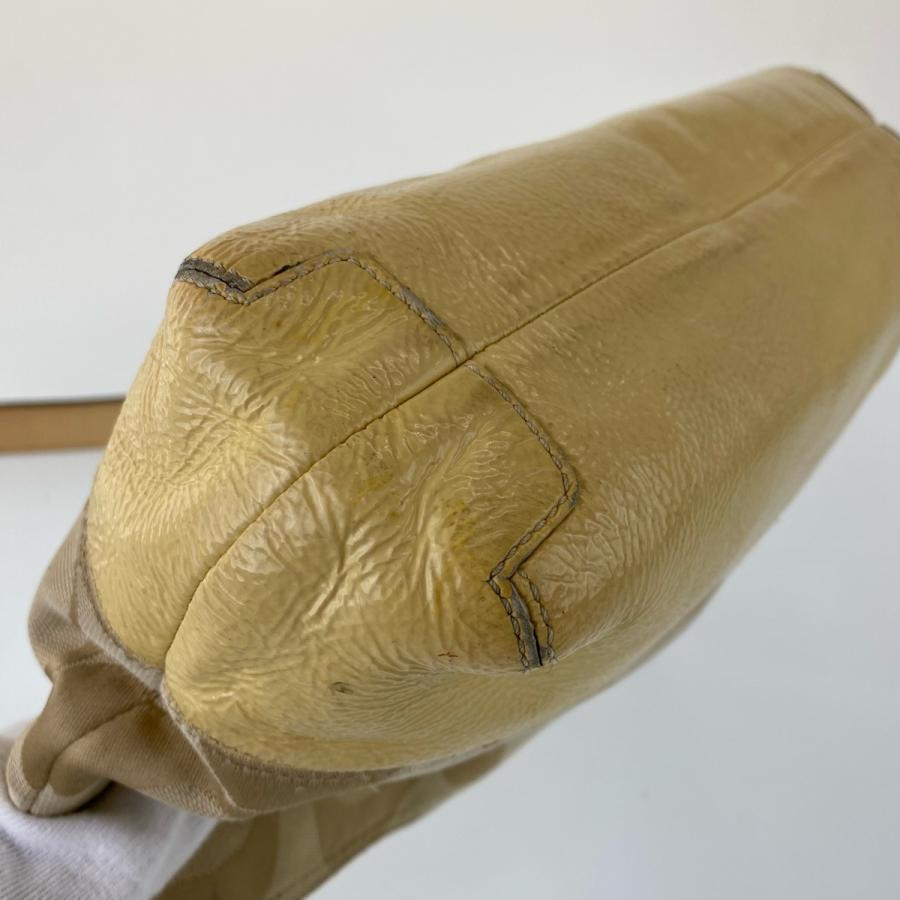 COACH コーチ シグネチャー 斜め掛け調整可能 ベージュ キャンバス/パテントレザー D1171-F17490 ホーボー ショルダーバッグ 302717 | COACH | 07