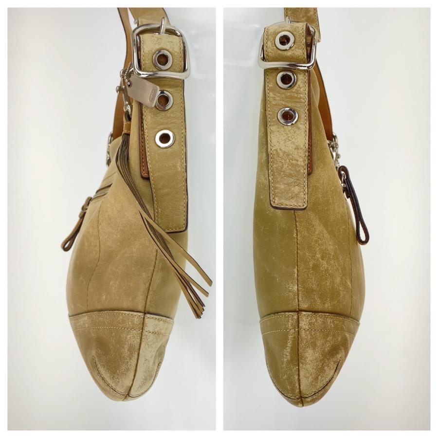 COACH（コーチ） 斜め掛け ベージュ ブラウン レザー 0893-F01415 斜め
