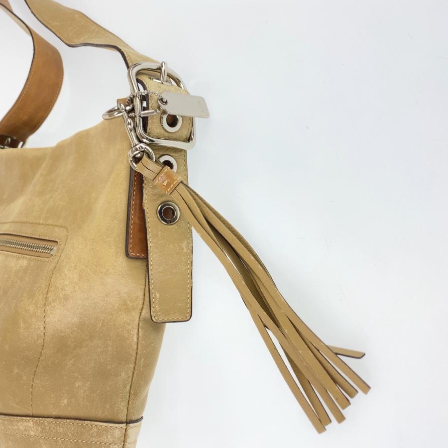 COACH（コーチ） 斜め掛け ベージュ ブラウン レザー 0893-F01415 斜め