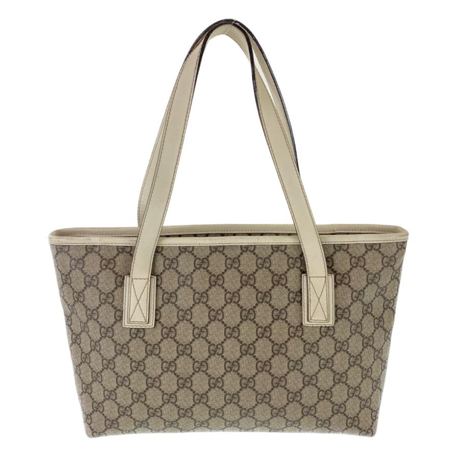 GUCCI グッチ GGプラス GGスプリーム アイボリー ホワイト PVC/レザー GUCCI グッチ GGプラス GGスプリーム アイボリー ホワイト PVC/レザー