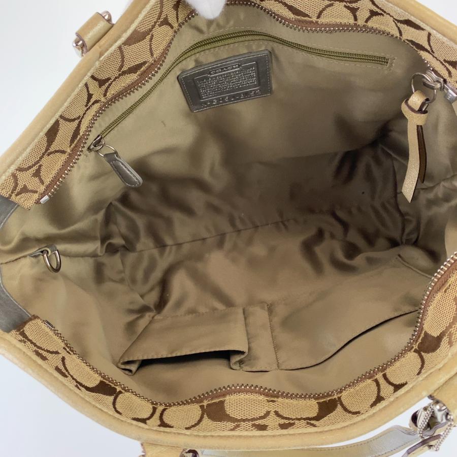 COACH コーチ シグネチャー ブラウン レザー/キャンバス G05J-8K52 トートバッグ ショルダーバッグ ハンドバッグ レディース 303814 | COACH | 07