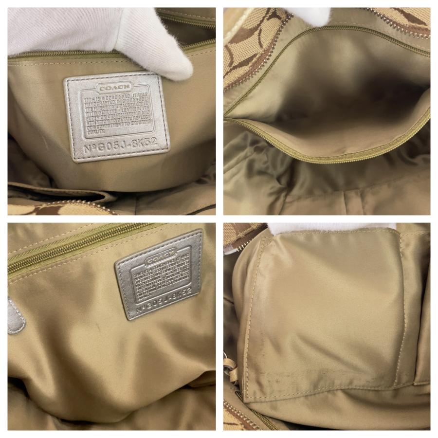 COACH コーチ シグネチャー ブラウン レザー/キャンバス G05J-8K52 トートバッグ ショルダーバッグ ハンドバッグ レディース 303814 | COACH | 08
