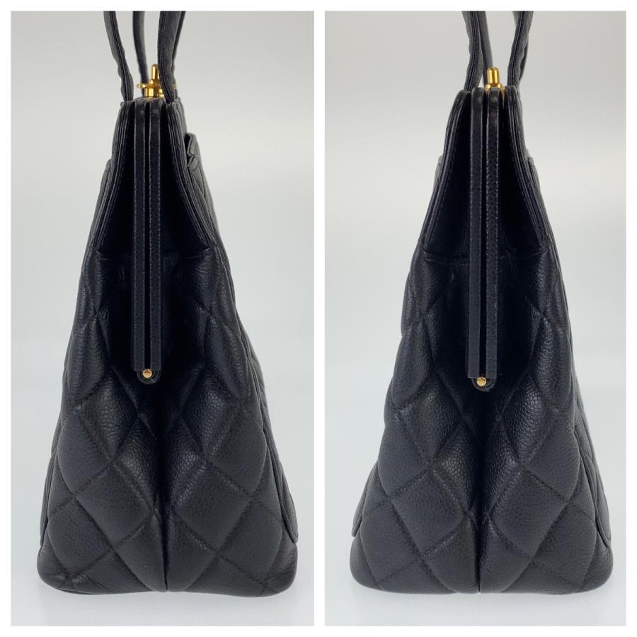 美品 シャネル ココマーク マトラッセ ターンロック ブラック キャビアスキン トートバッグ ショルダーバッグ ハンドバッグ 304087 | CHANEL | 08