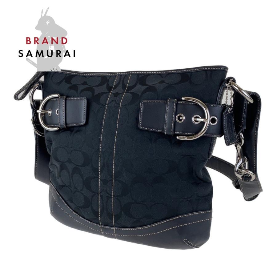 保存版 シグネチャー コーチ Coach 斜め掛け レディース クロスボディバッグ ショルダーバッグ キャンバス レザー ブラック ショルダーバッグ Floridapace Gov