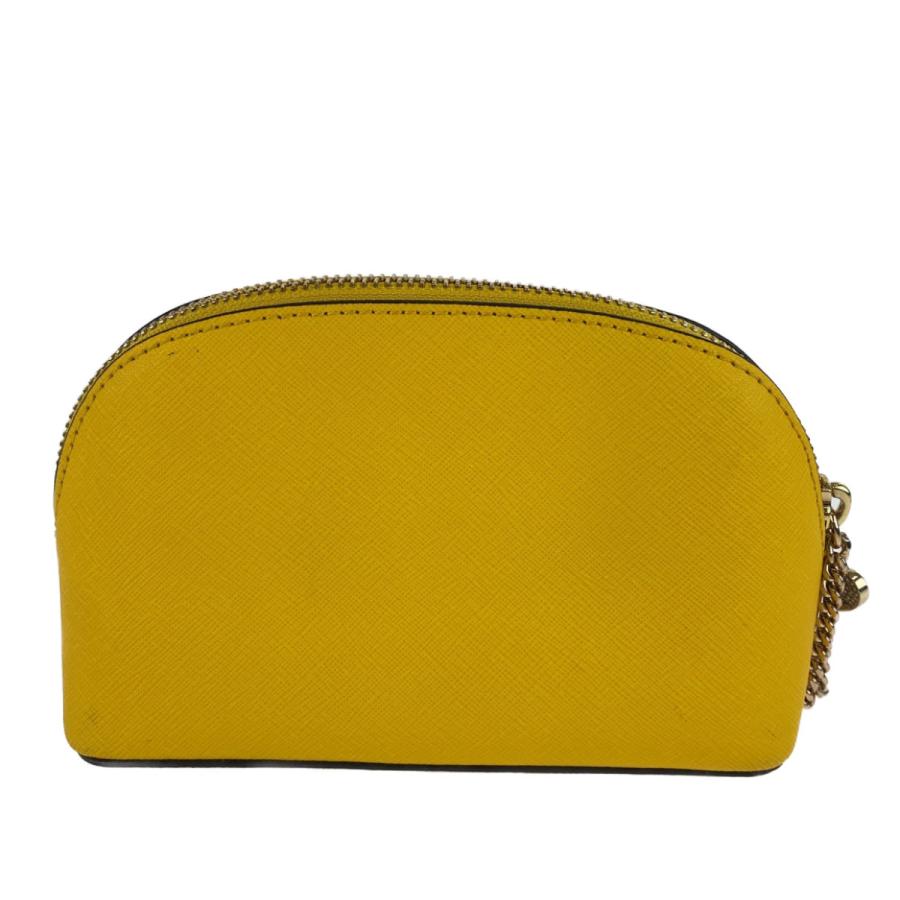 美品 Michael Kors マイケルコース ハートチャーム ラインストーン イエロー PVC ポーチ メイクポーチ 小物入れ レディース 304802 | MICHAEL KORS | 01