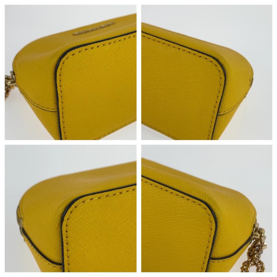 美品 Michael Kors マイケルコース ハートチャーム ラインストーン イエロー PVC ポーチ メイクポーチ 小物入れ レディース 304802 | MICHAEL KORS | 03