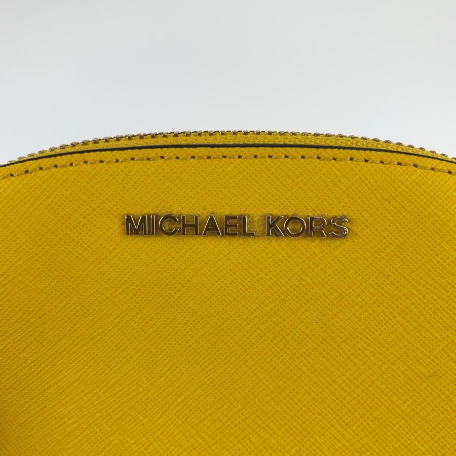 美品 Michael Kors マイケルコース ハートチャーム ラインストーン イエロー PVC ポーチ メイクポーチ 小物入れ レディース 304802 | MICHAEL KORS | 07