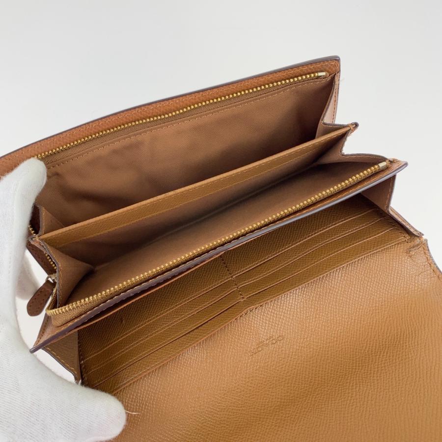 美品 COACH コーチ ブラウン レザー 長財布 札入れ レディース 304883 | COACH | 04