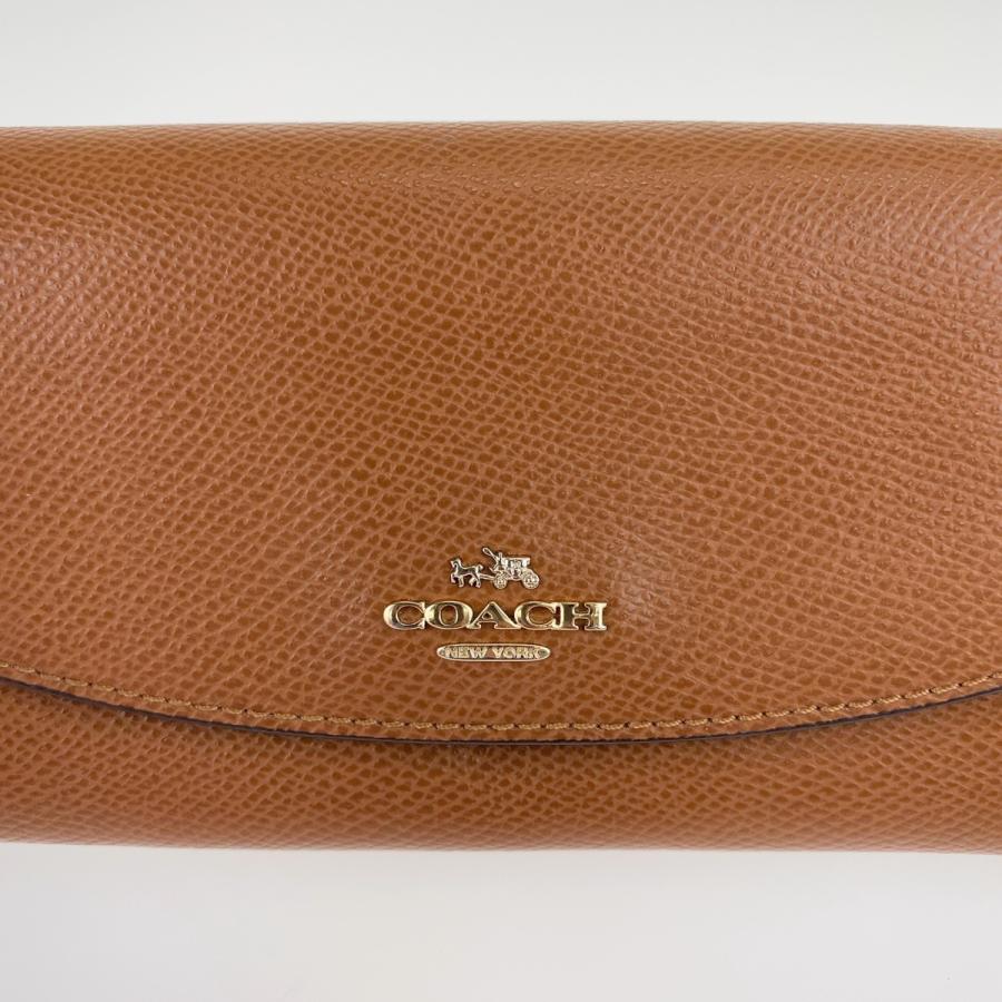 COACH（コーチ） 美品 ブラウン レザー 長財布 札入れ レディース