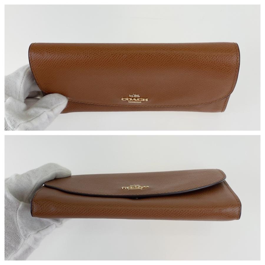 美品 COACH コーチ ブラウン レザー 長財布 札入れ レディース 304883 | COACH | 07