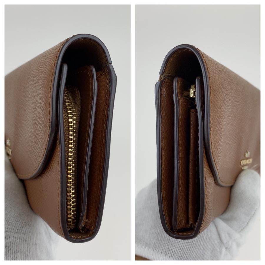 美品 COACH コーチ ブラウン レザー 長財布 札入れ レディース 304883 | COACH | 08