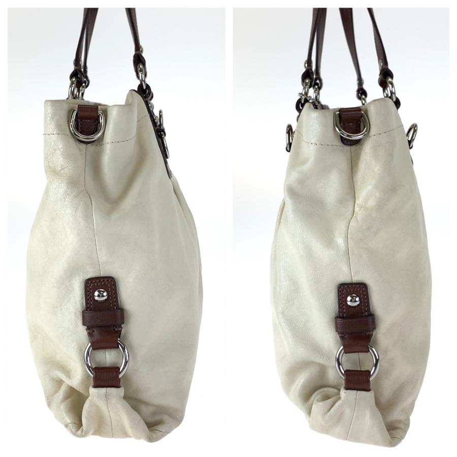 【美品】COACH コーチ レザー 2wayショルダーバッグ F15513 COACH（コーチ） アシュレイ ベージュ ブラウン レザー F15513 トート