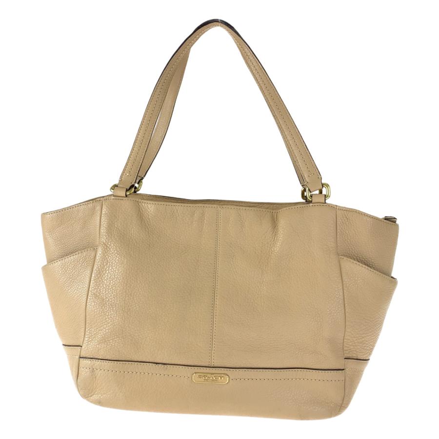 COACH（コーチ） ベージュ レザー F23284 トートバッグ ショルダー 