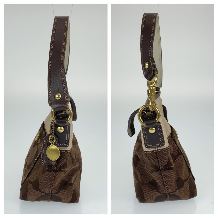COACH（コーチ） シグネチャー ブラウン ベージュ キャンバス