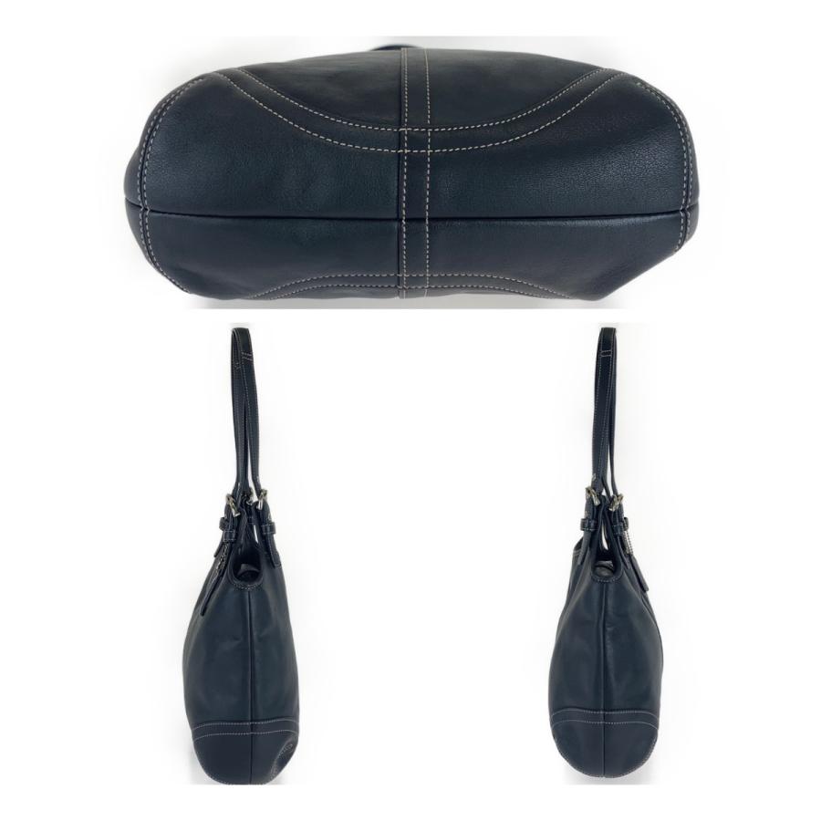 COACH コーチ ソーホー ブラック 黒 シルバー金具 レザー