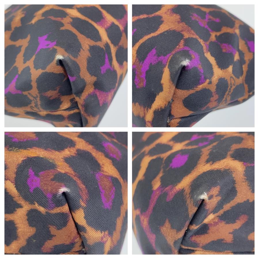 美品 COACH コーチ ブラウン ブラック パープル ナイロン/レザー ポーチ 小物入れ レディース 402419 | COACH | 07