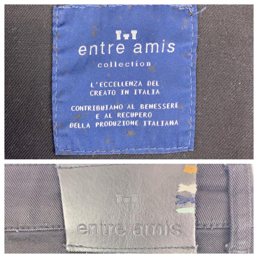 ENTRE AMIS アントレアミ サイズ33 ブラック 黒 コットン 長ズボン デニムパンツ メンズ 403091 |  | 09