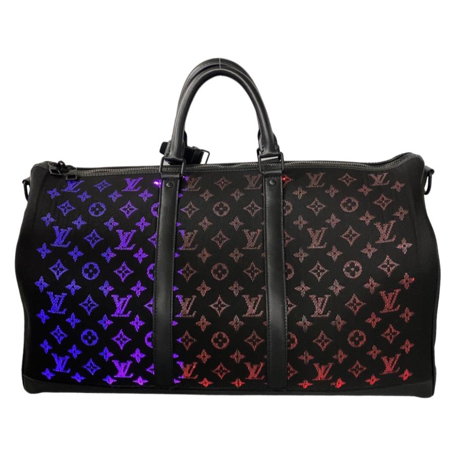 美品 LOUIS VUITTON ルイヴィトン モノグラムライトアップ キーポル バンドリエール50 ブラック 黒 M44770 ボストンバッグ 403179 | LOUIS VUITTON | 02