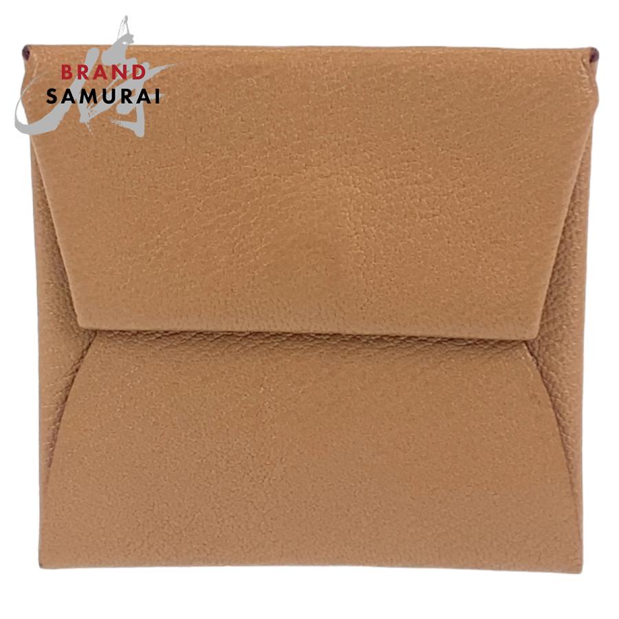 美品 HERMES バスティア ケブ ラチョ モーヴ シルベストル シェブルミゾル コインケース コンパクトウォレット Z刻印 レディース 403371 | HERMES